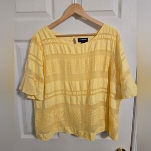 Liz Claiborne Yellow Women's Top Size XL